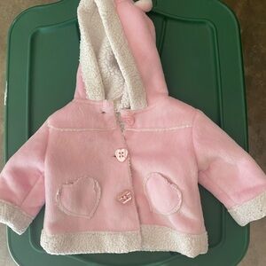 Pink Sherpa-Lined Dog Jacket